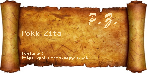 Pokk Zita névjegykártya